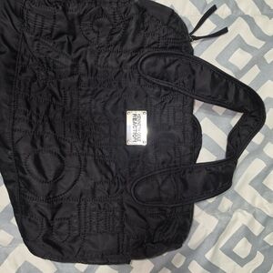 Kenneth Cole Reaction Black Quilted Shoulder Tote